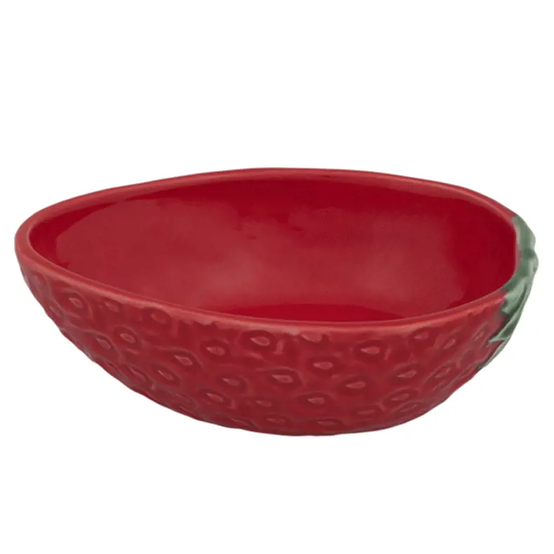 Bordallo Pinheiro Strawberry Olive Bowl